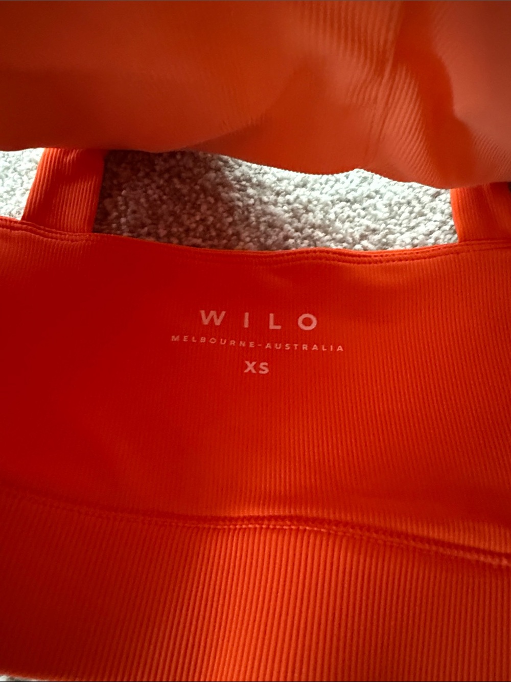 WILO Workout Set - Orange & White - Size XS - Picture 6 of 8